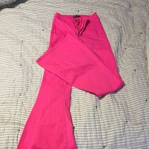 Hot pink bell bottoms size medium never worn